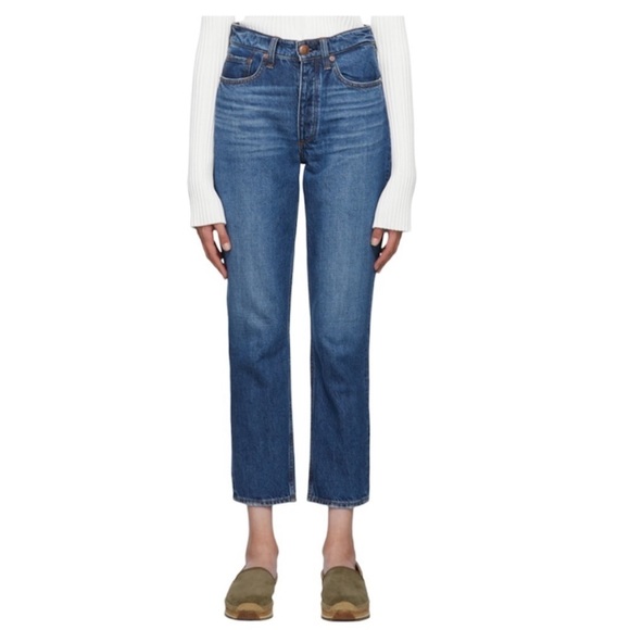 💙 rag & bone Nina High Rise Ankle Cigarette Size 24 100% Cotton Straight Fit - Picture 1 of 13
